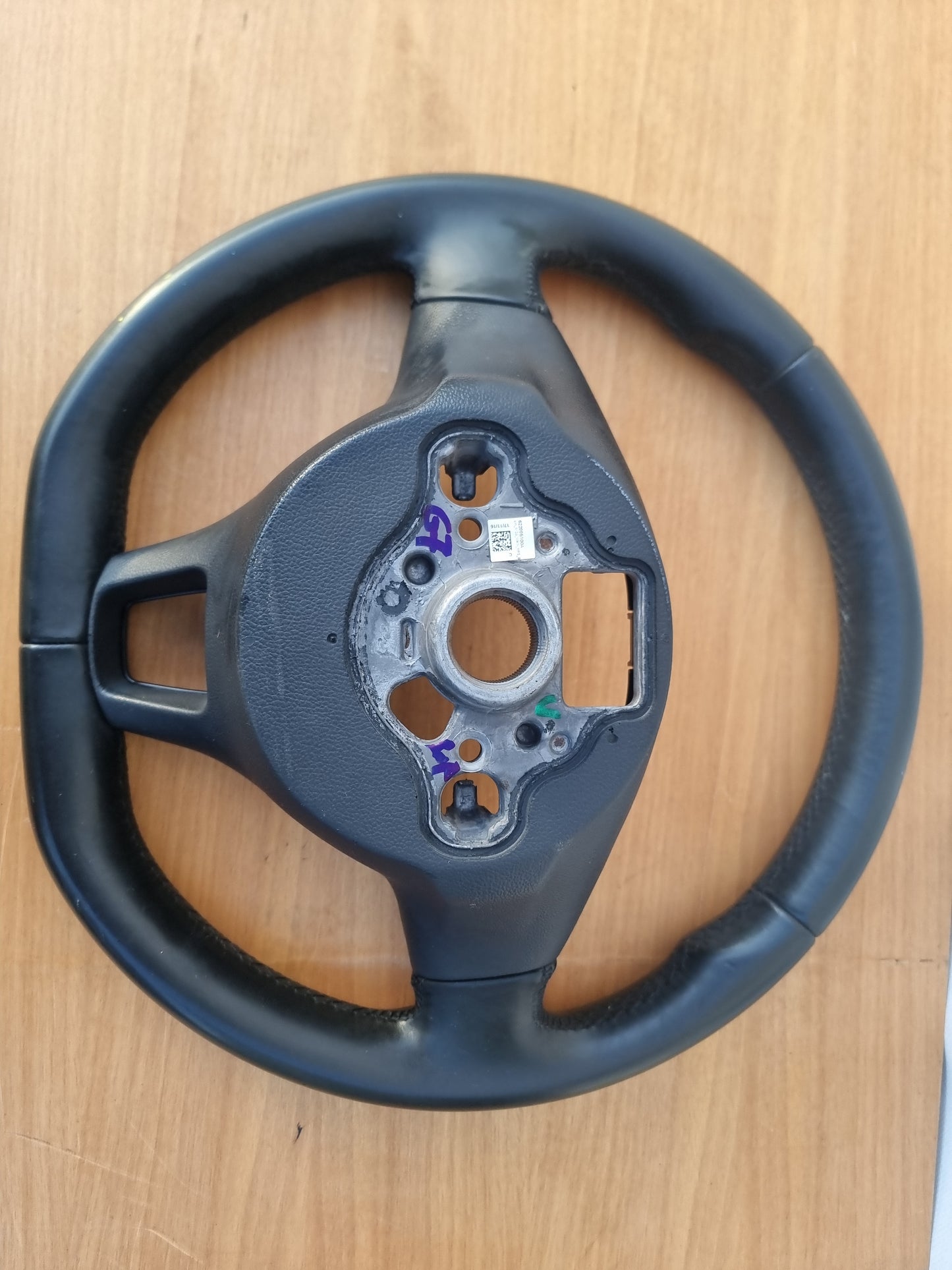 VOLANTE STERZO IN PELLE ORIGINALE USATO CON COMANDI VOLKSWAGEN GOLF 7 2012 - 2019