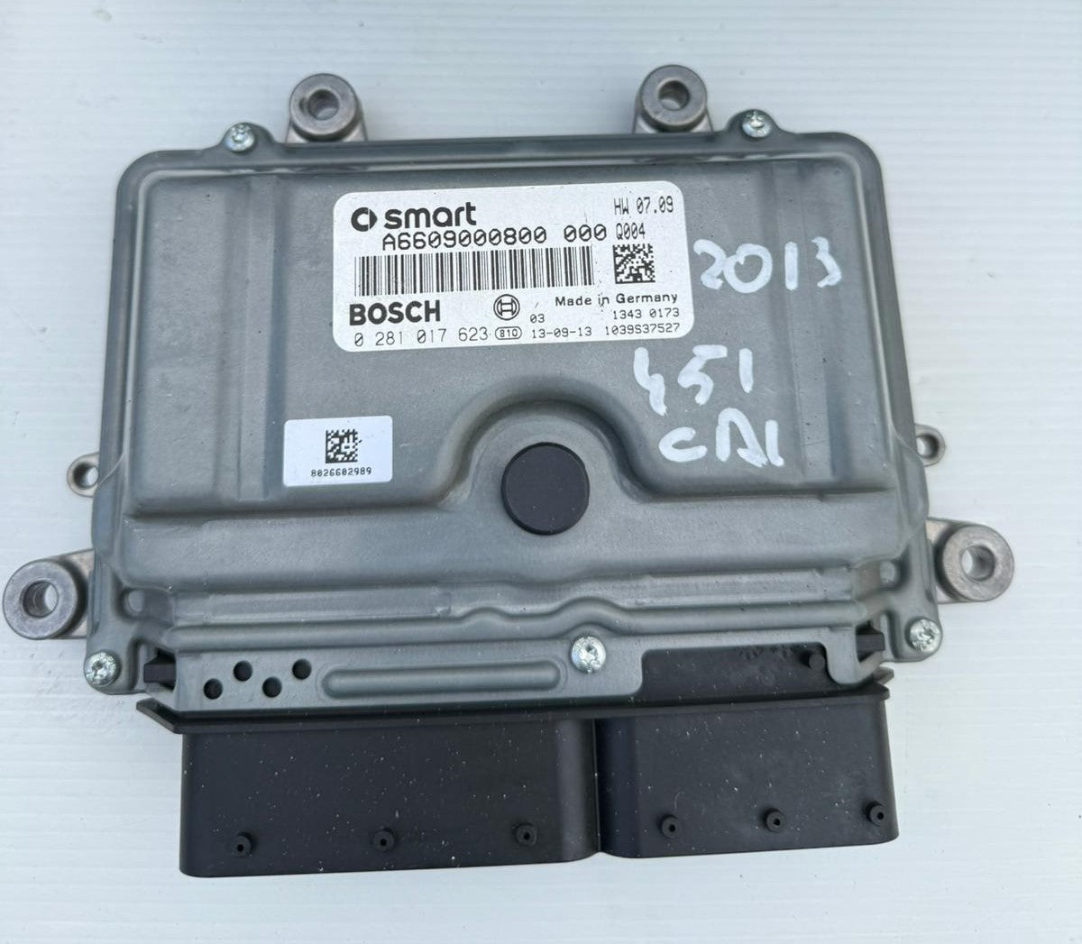 KIT CENTRALINA MOTORE ORIGINALE USATO PER SMART FORTWO 451 A6609000800