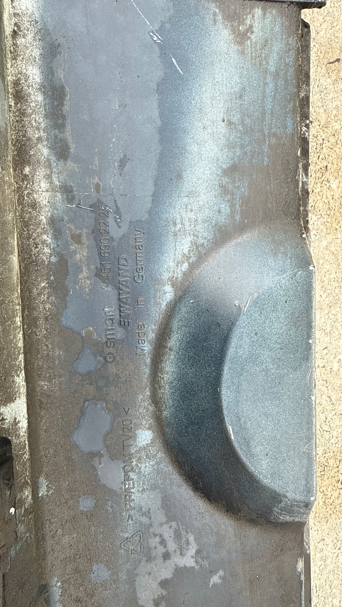 MINIGONNA SOTTOPORTA DESTRA NERA SMART 451 2013