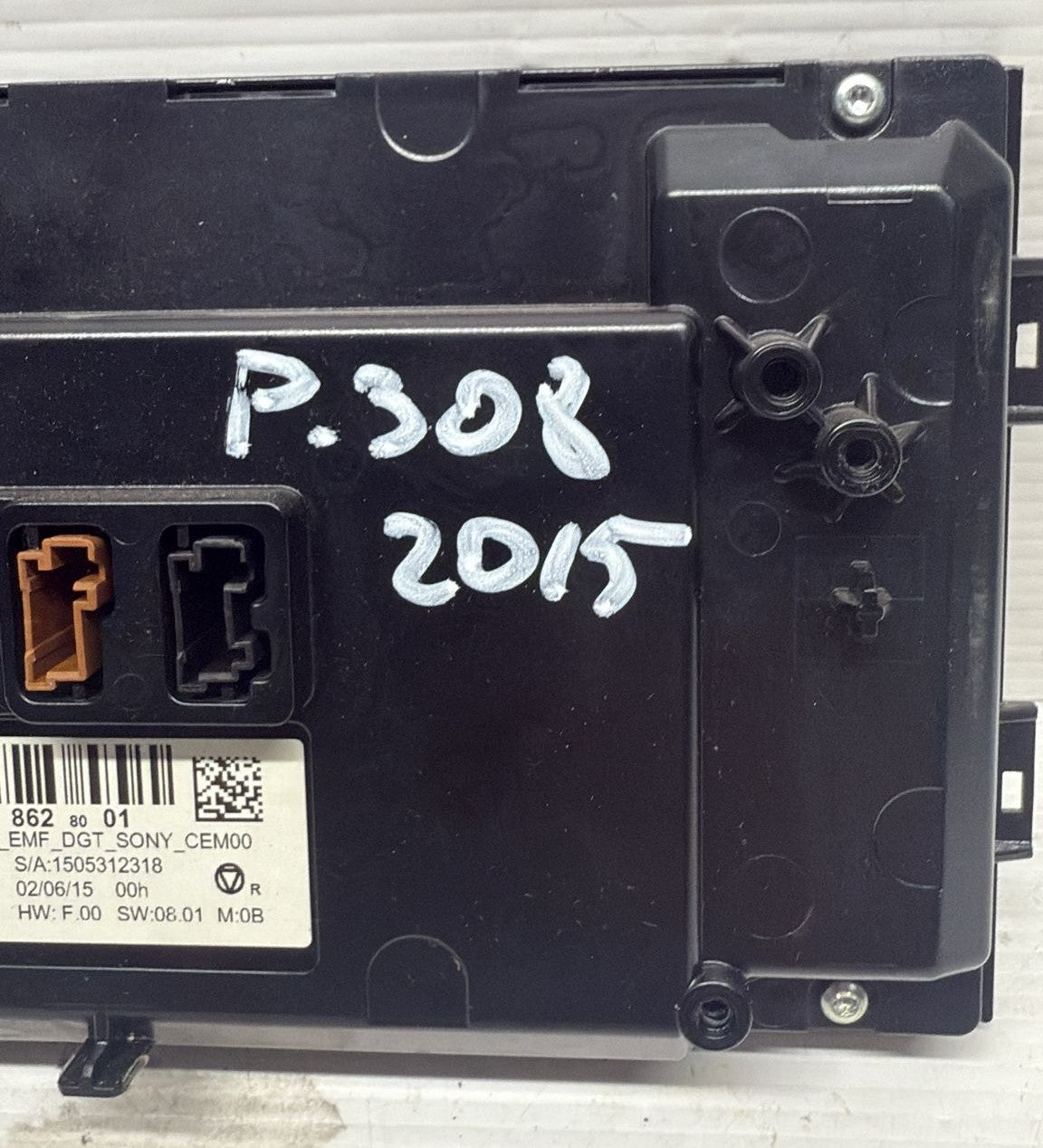 NAVIGATORE DISPLAY PEUGEOT 308 2015 CODICE: A12476