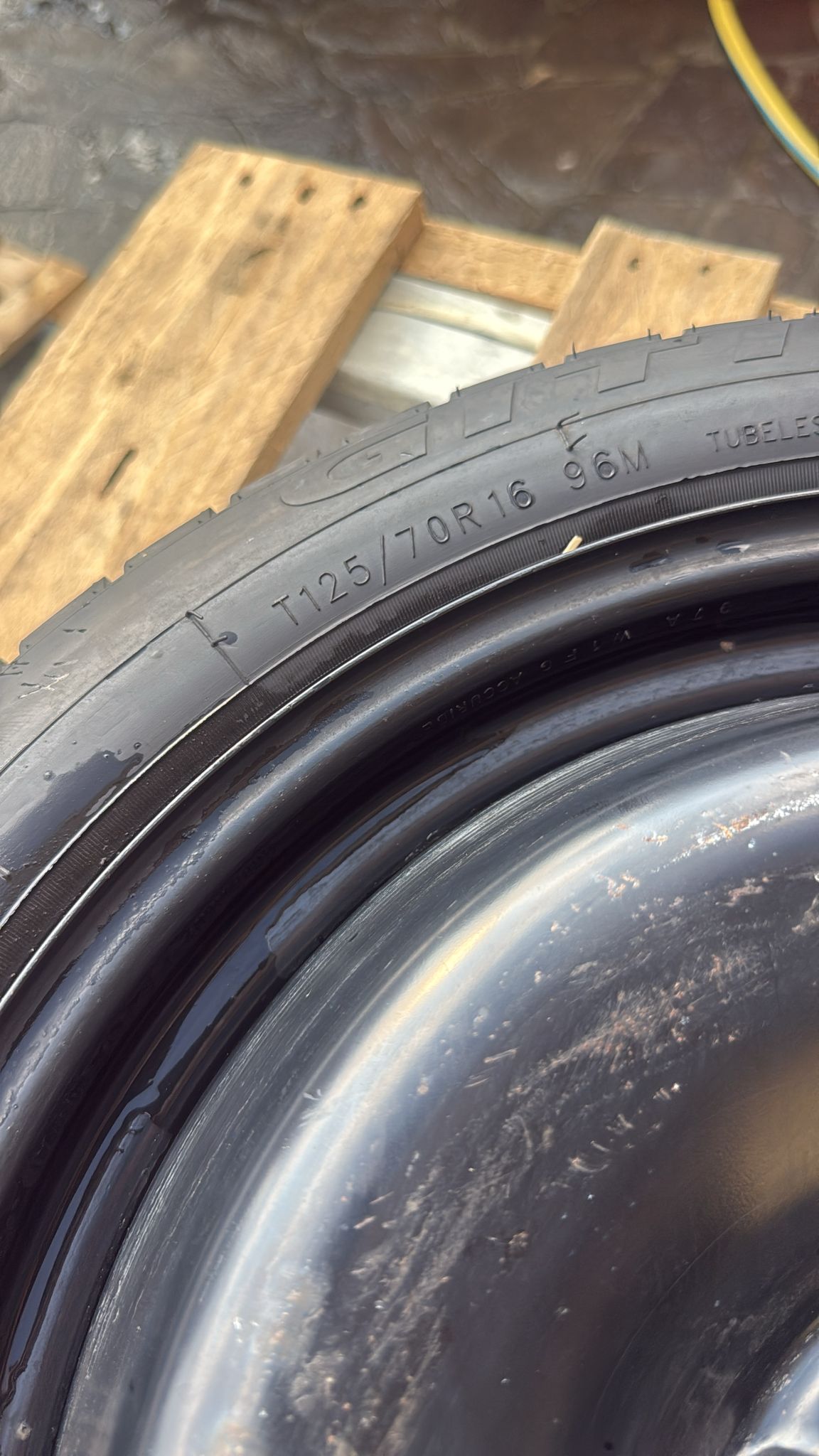 RUOTINO DI SCORTA RENAULT CAPTUR\DACIA SANDERO 2015> MISURA:T125\70R16