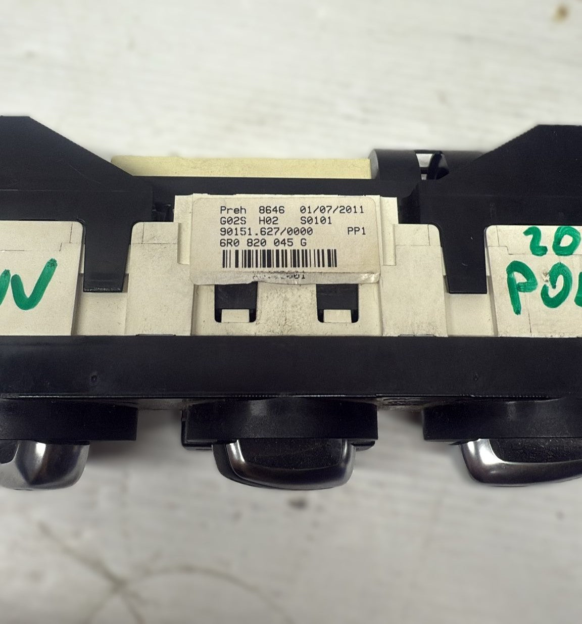 COMANDI CLIMA VOLKSWAGEN POLO (2009-2016) CODICE:6R0820045G