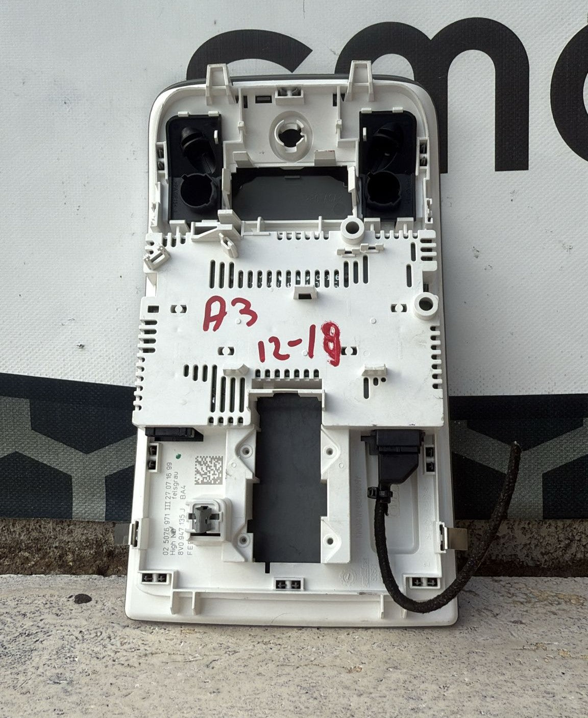 PLAFONIERA LUCE INTERNA AUDI A3 SPORTBACK 2012-2019 CODICE: 025076971