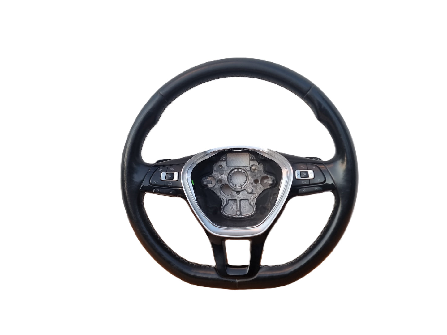 VOLANTE STERZO IN PELLE ORIGINALE USATO CON COMANDI E PALETTE VOLKSWAGEN GOLF 7 2012 - 2019