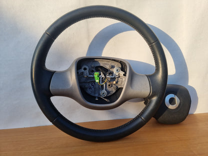 VOLANTE STERZO IN PELLE ORIGINALE USATO COMPLETO DI AIRBAG SMART FORTWO 451 2007 - 2015