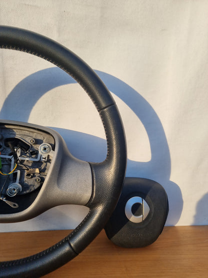 VOLANTE STERZO IN PELLE ORIGINALE USATO COMPLETO DI AIRBAG SMART FORTWO 451 2007 - 2015
