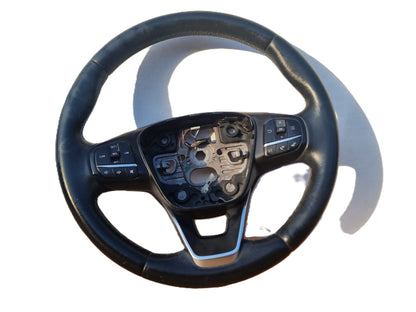 VOLANTE STERZO IN PELLE ORIGINALE USATO CON COMANDI FORD FIESTA VII 2017 - 2024