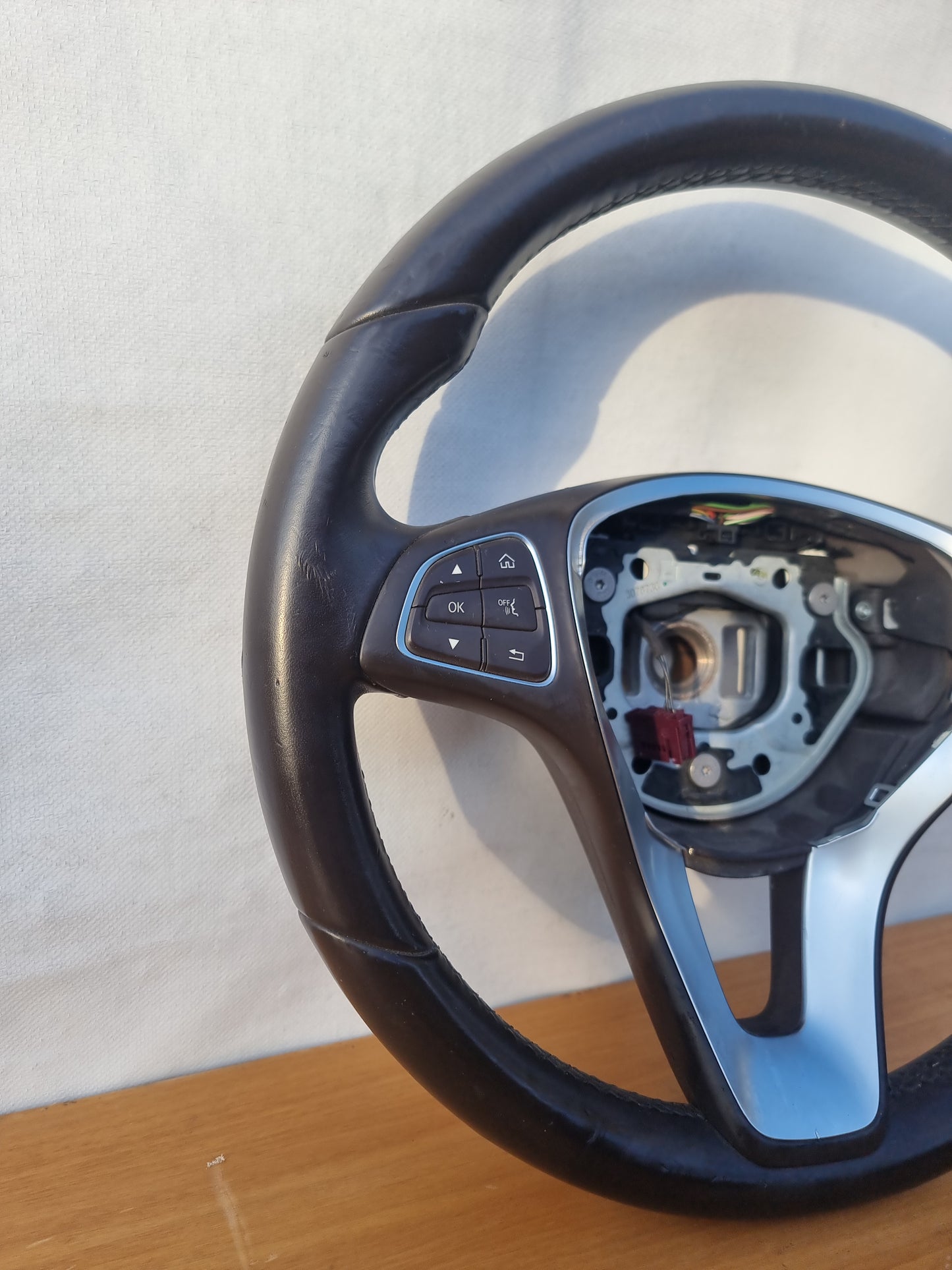 VOLANTE STERZO IN PELLE ORIGINALE USATO CON COMANDI  MERCEDES'BENZ GLC 2015 - 2019