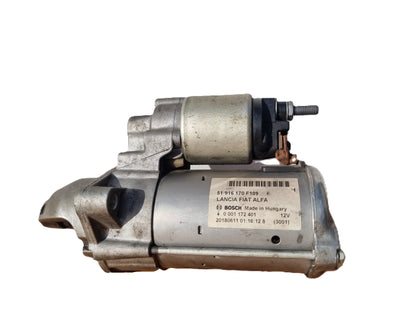 MOTORINO AVVIAMENTO USATO ORIGINALE BOSCH OEM 51916170 FIAT PANDA, PUNTO, 500, PUNTO EVO, MITO, FIORINO