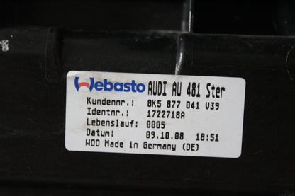 8K5877041V39 Tetto apribile per Audi A4 B8 2007-2015 ORIGINALE USATO