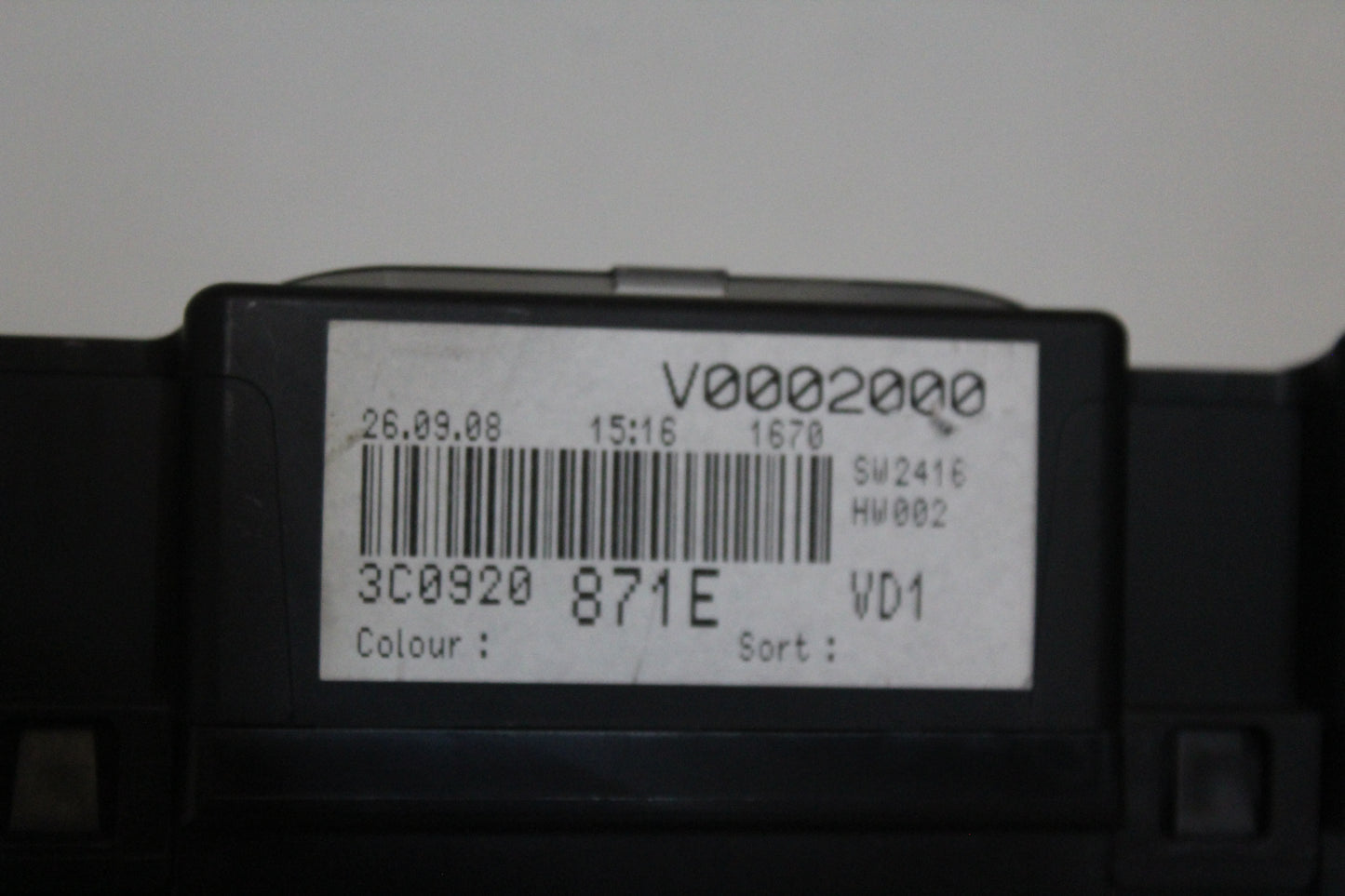 CONTACHILOMETRI VOLKSWAGEN PASSAT BERLINA ORIGINALE USATO  A2C53194181 2009