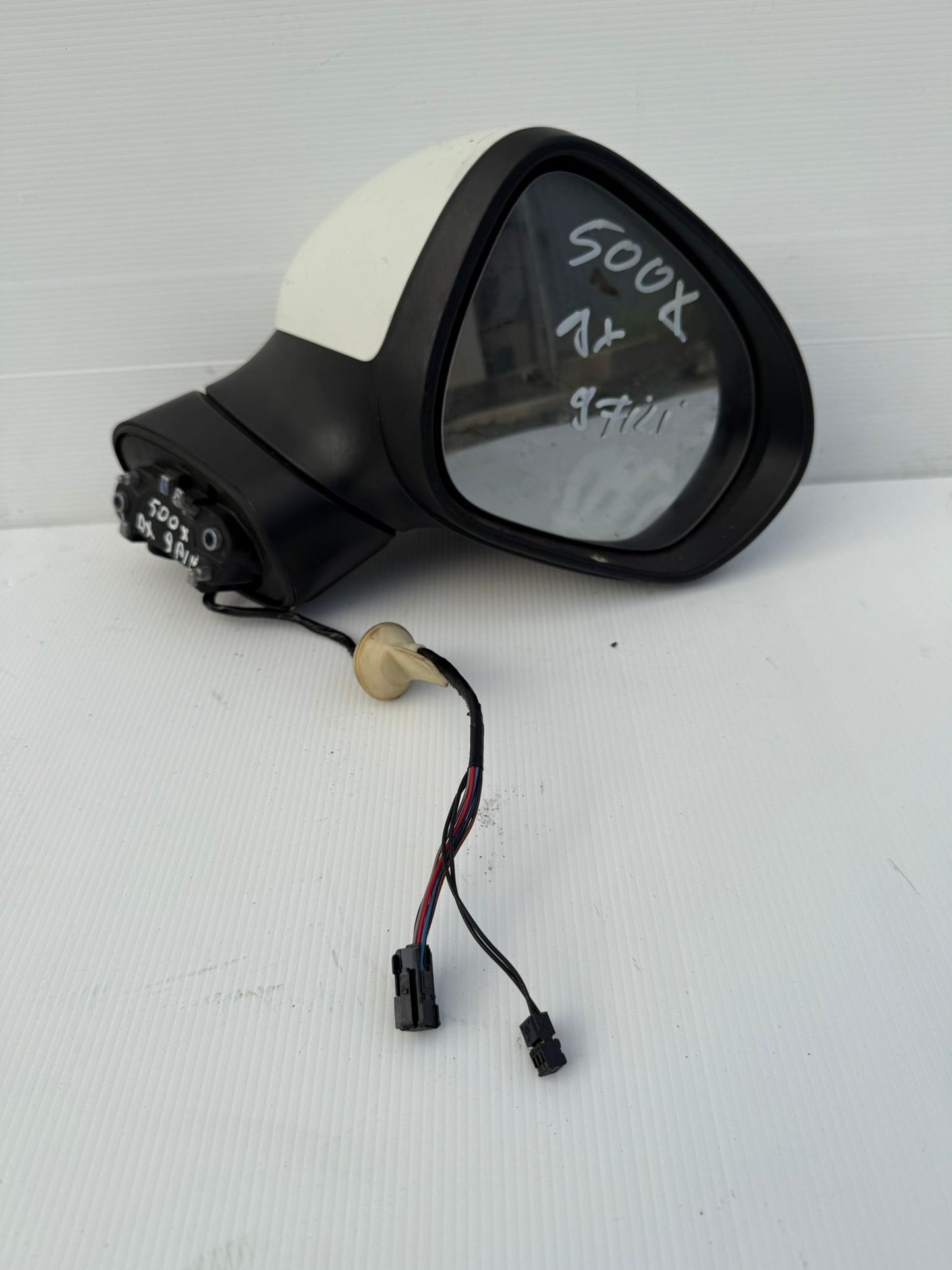 SPECCHIETTO RETROVISORE ORIGINALE USATO Fiat 500X 2014 - 2024 7+2 PIN