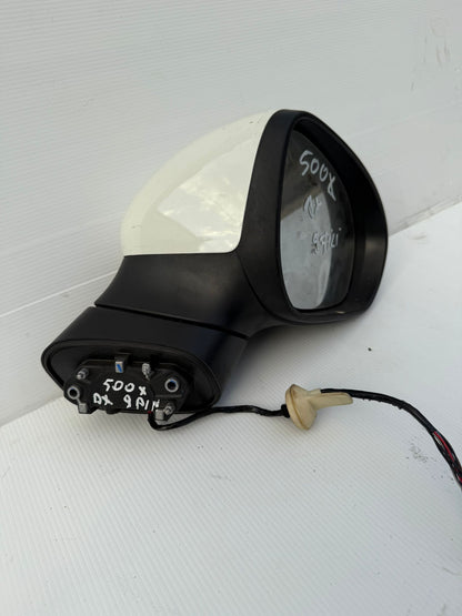 SPECCHIETTO RETROVISORE ORIGINALE USATO Fiat 500X 2014 - 2024 7+2 PIN