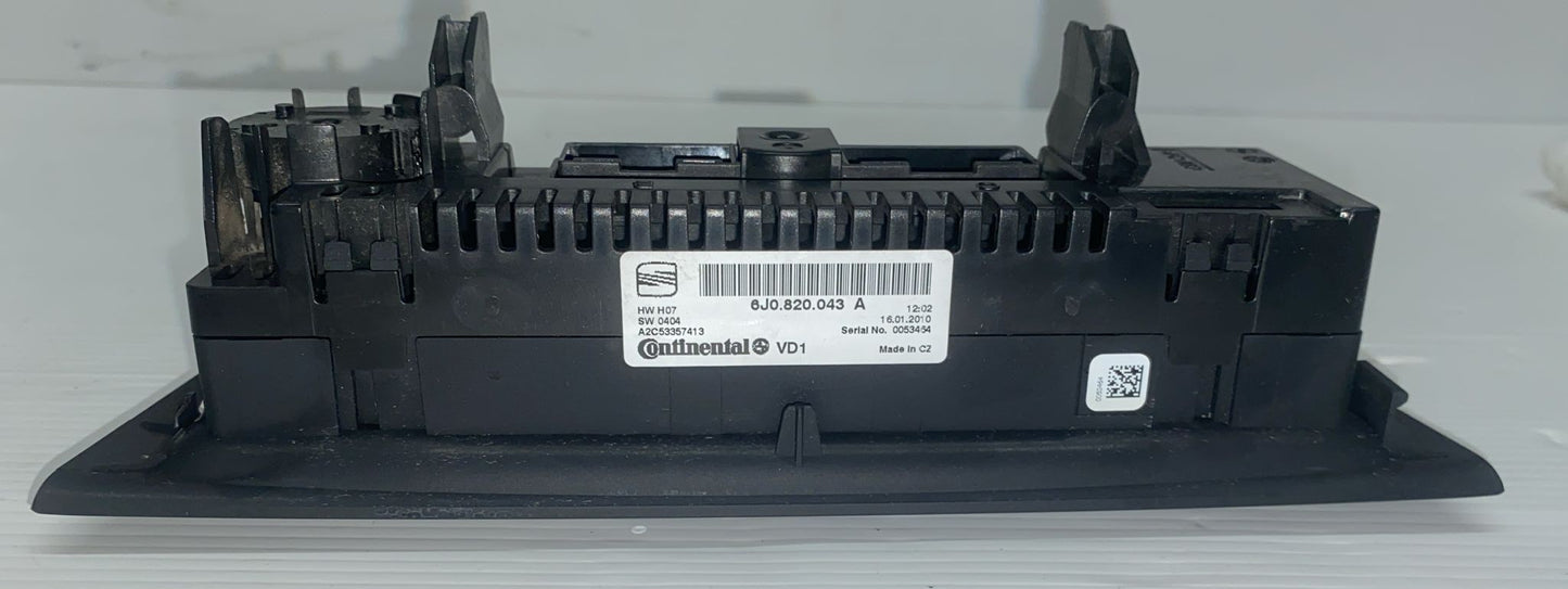 COMANDI CLIMA PER SEAT IBIZA CODICE:6J0820043A (08>12)