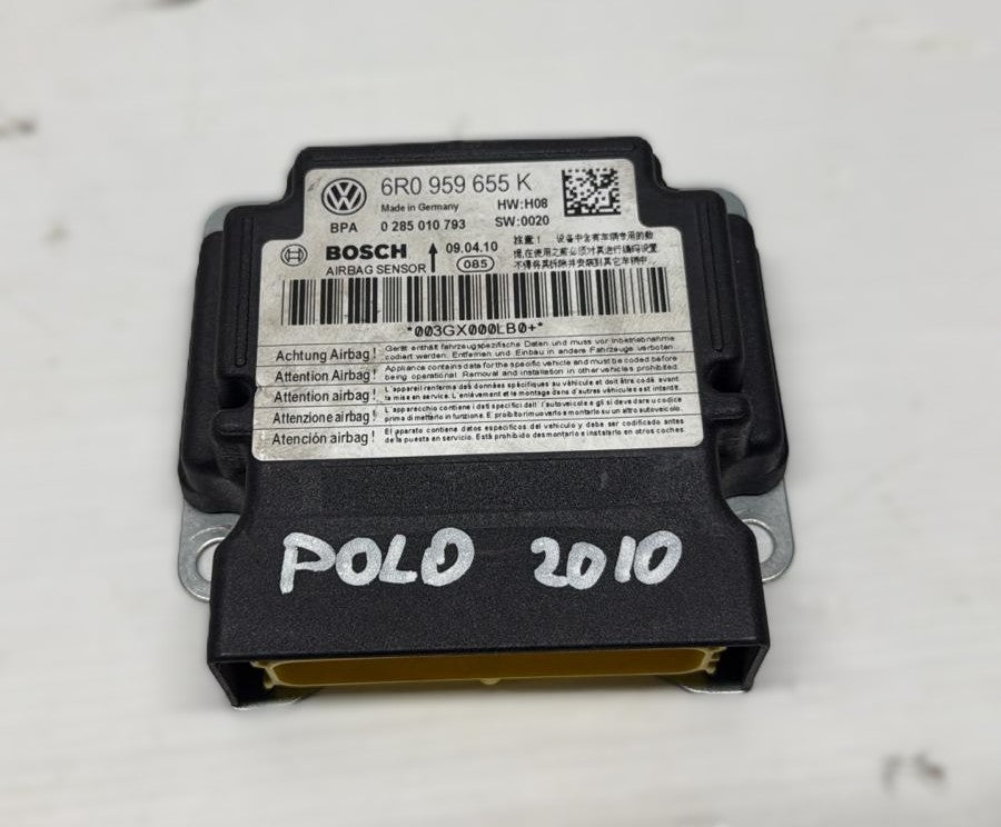 CENTRALINA AIRBAG VOLKSWAGEN Polo 5° Serie CODICE: 6R0959655K (09>17)