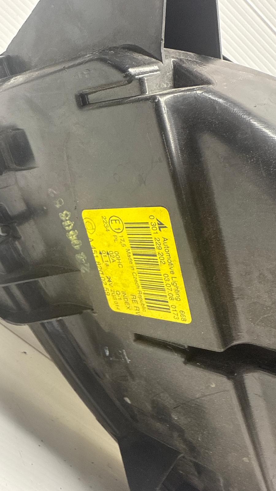 FARO ANTERIORE DESTRO ORIGINALE USATO SMART 451 2007-2014