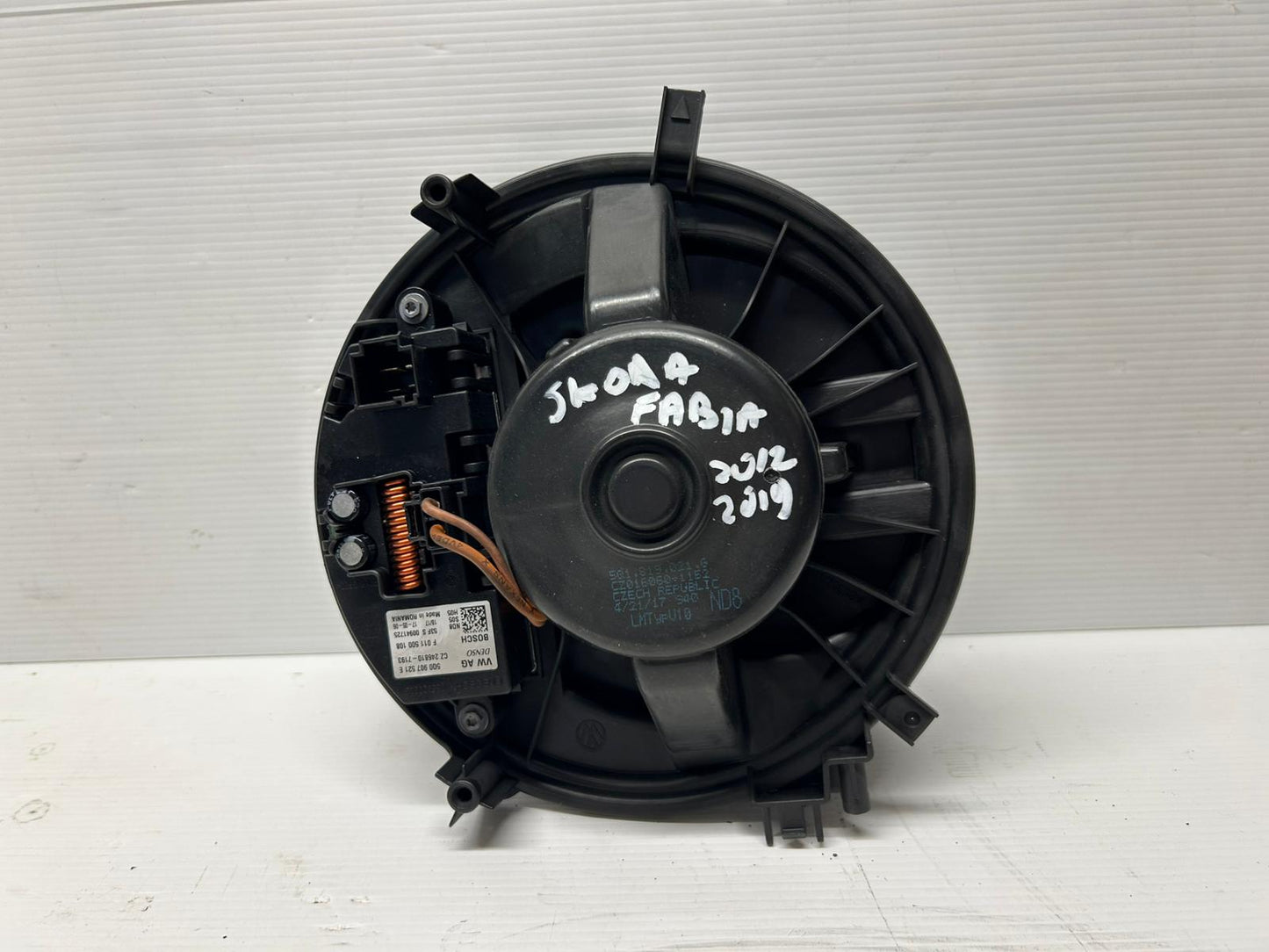 VENTOLA ABITACOLO VOLKSWAGEN/SKODA FABIA DIESEL 12-19 CODICE:F011500108