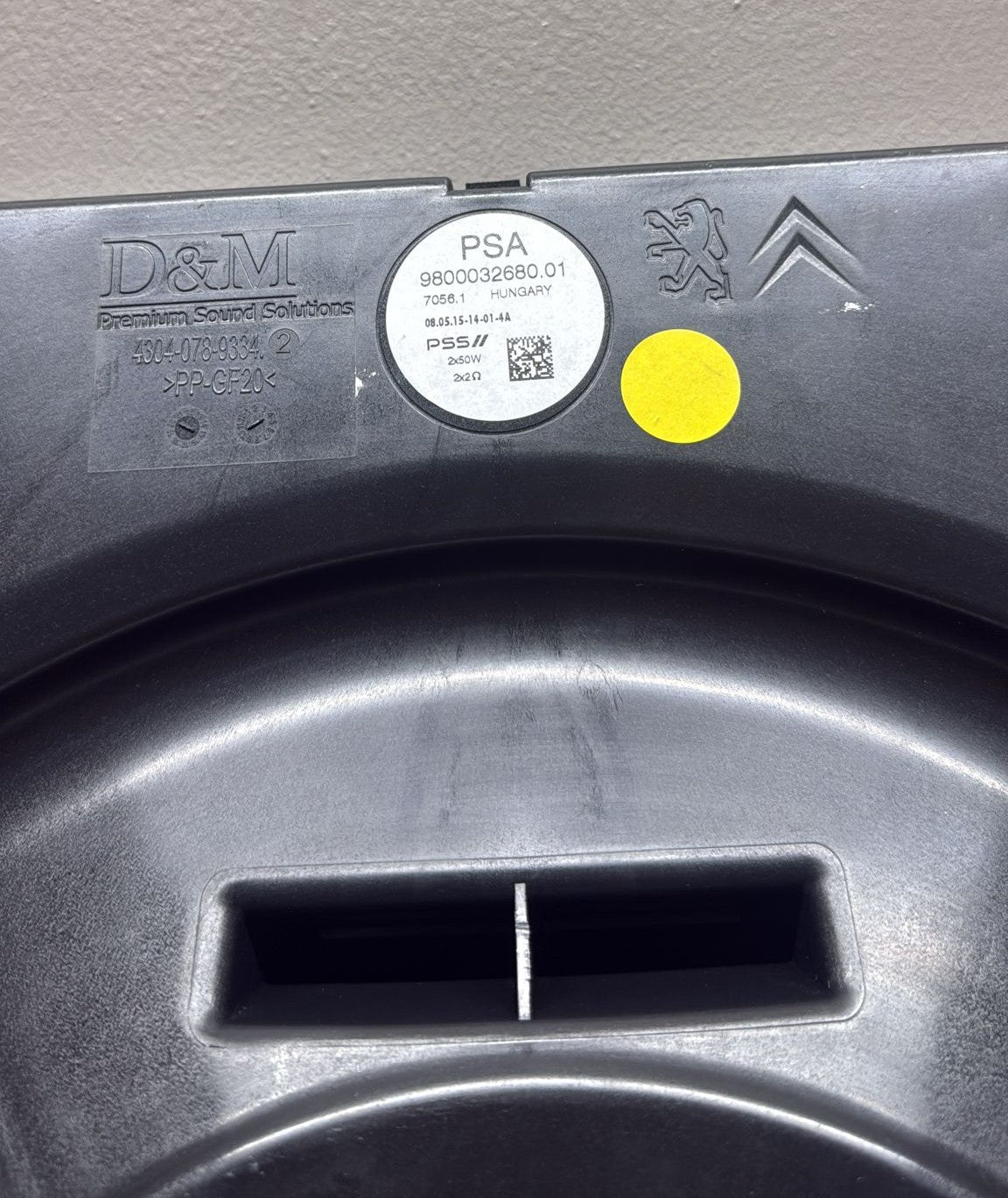 9800032680 CASSA ALTOPARLANTE SUBWOOFER PEUGEOT 308 SW 1.5 D 6M (2019)
