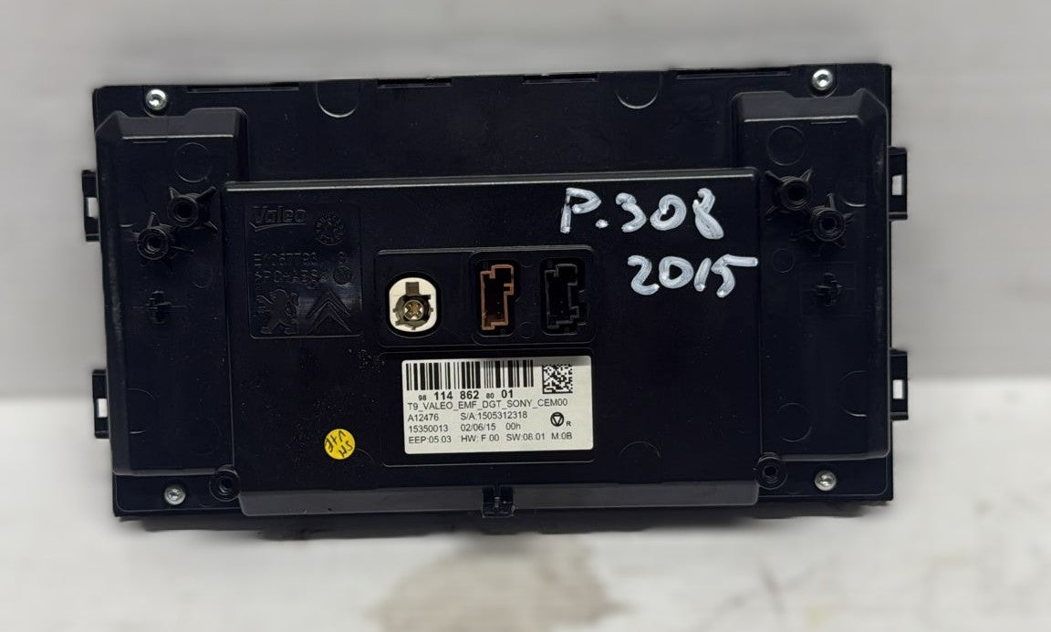 NAVIGATORE DISPLAY PEUGEOT 308 2015 CODICE: A12476