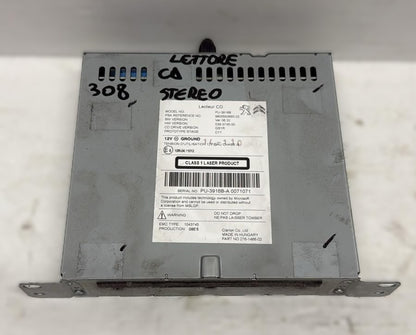 STEREO LETTORE CD PEUGEOT 308 ANNO 2016