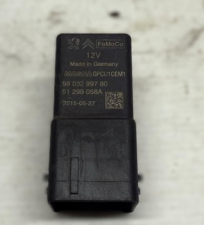 RELE' PRERISCALDAMENTO CITROEN C5 /PEUGEOT 308 2015 CODICE: 9803299780