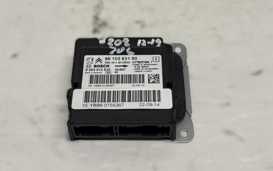CENTRALINA AIRBAG PEUGEOT 208 2012-2019 CODICE:9810363180