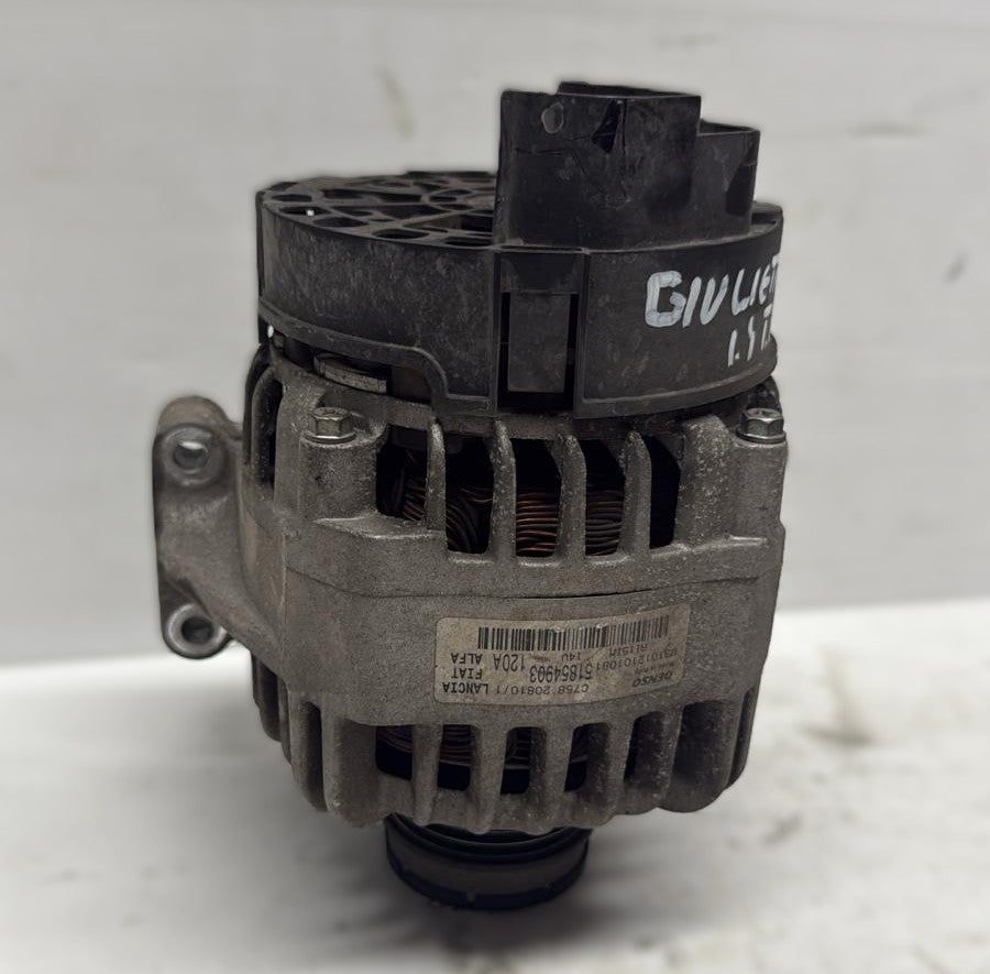 ALTERNATORE DENSO 120AH ALFA ROMEO GIULIETTA GPL 1.4 TURBO BENZINA 51854903