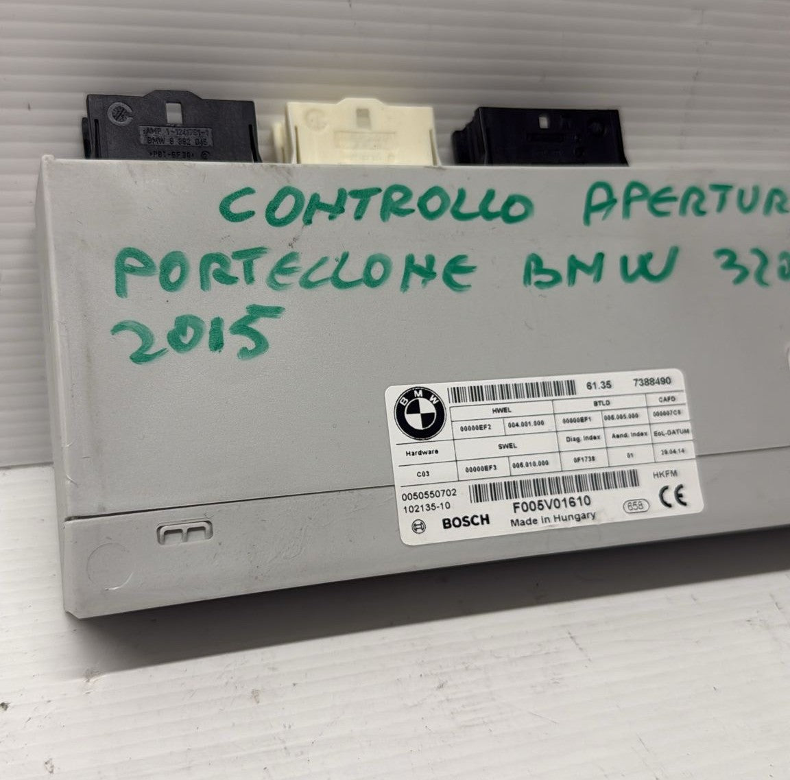 CENTRALINA CONTROLLO APERTURA PORTELLONE BMW SERIE 3 (F31) 2015 7388490