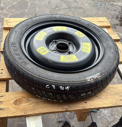 RUOTINO DI SCORTA CITROEN C3 2015 MISURA: T125/80R15