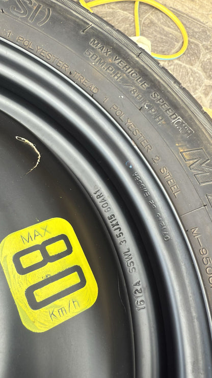 RUOTINO DI SCORTA CITROEN C3 2015 MISURA: T125/80R15