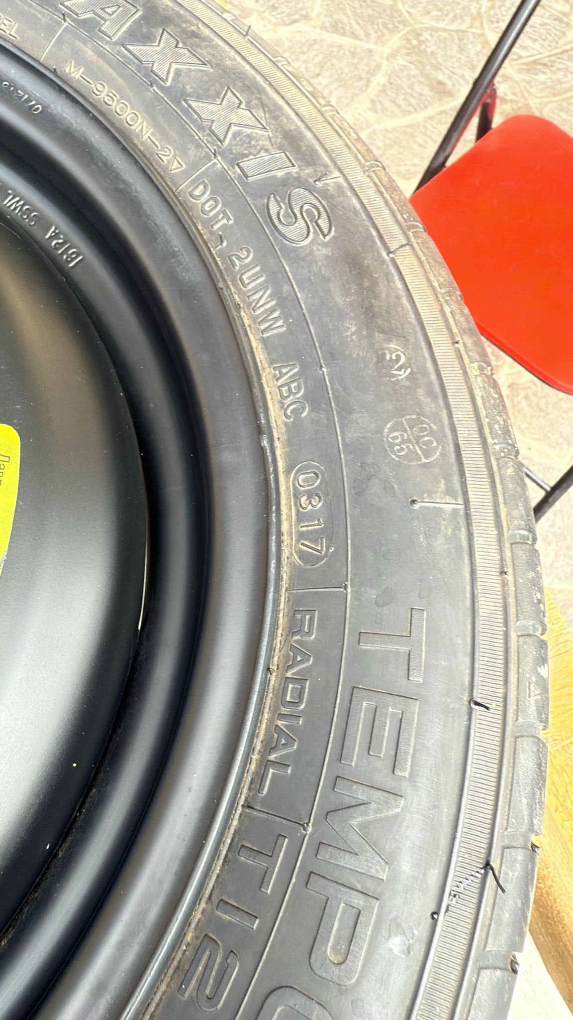 RUOTINO DI SCORTA CITROEN C3 2015 MISURA: T125/80R15