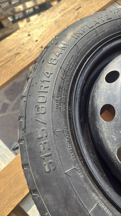 RUOTINO DI SCORTA FIAT PANDA \LANCIA YPSILON 2013> MISURA:S135/80R14