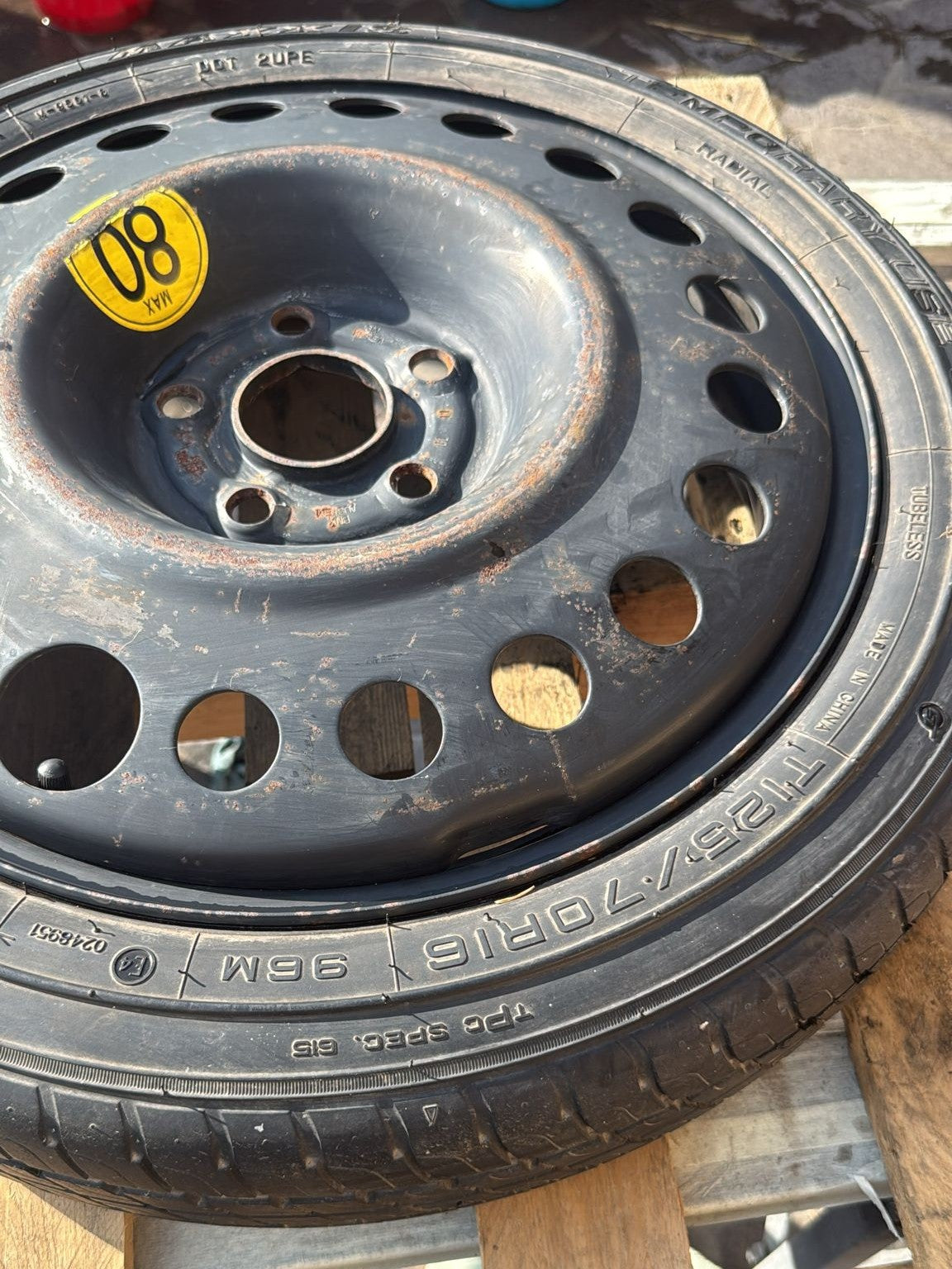 RUOTINO DI SCORTA OPEL MOKKA 2016 MISURA:T125\70R16