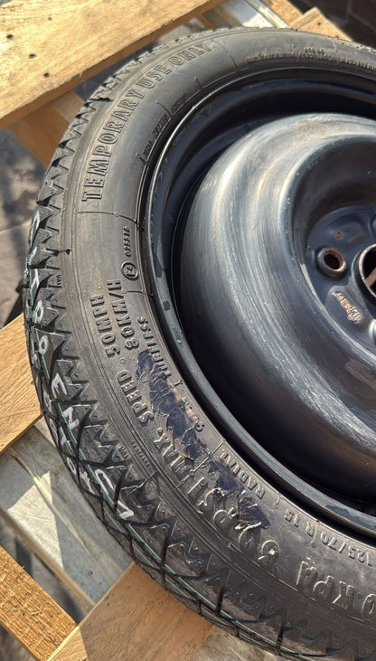 RUOTINO DI SCORTA TOYOTA AYGO\CITROEN C1\PEUGEOT 108 MISURA:T125\70R15