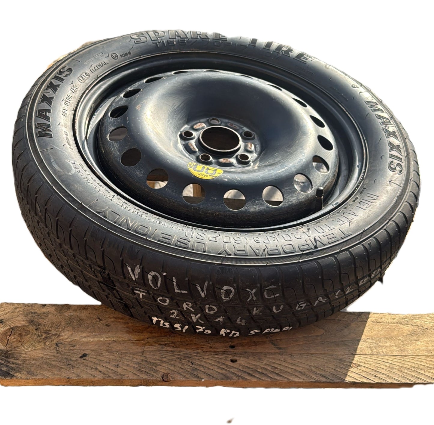 RUOTINO DI SCORTA VOLVO XC \FORD KUGA MISURA:T155/70R17 5 FORI