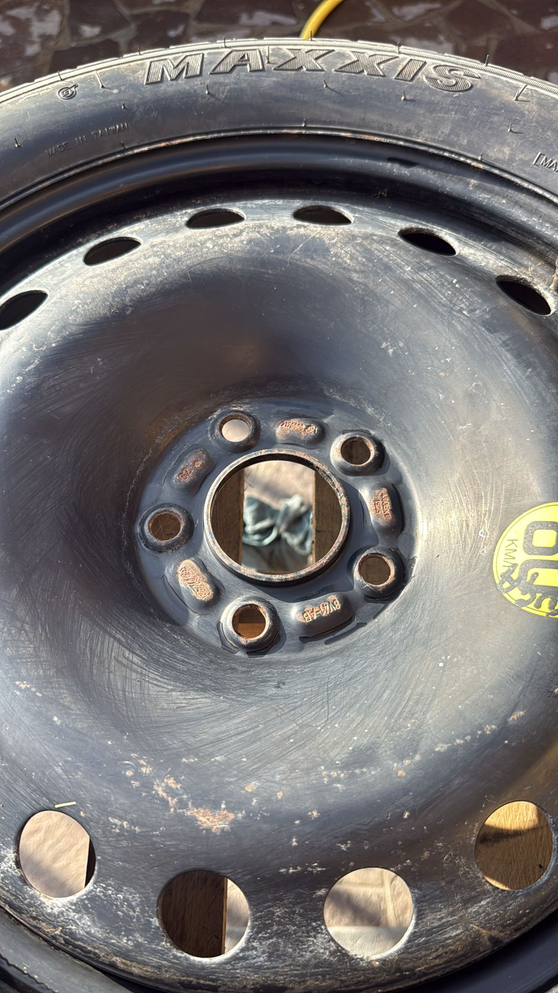 RUOTINO DI SCORTA VOLVO XC \FORD KUGA MISURA:T155/70R17 5 FORI