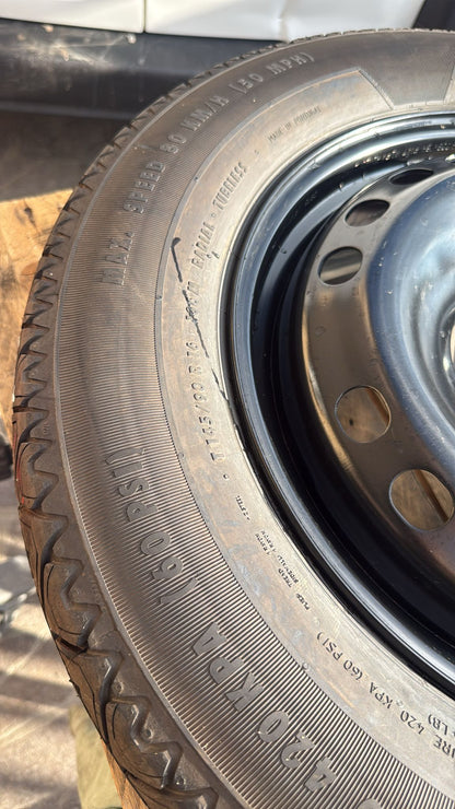 RUOTINO DI SCORTA FIAT 500X\JEEP RENEGADE 2023 MISURA:T145/90R16 5 FORI