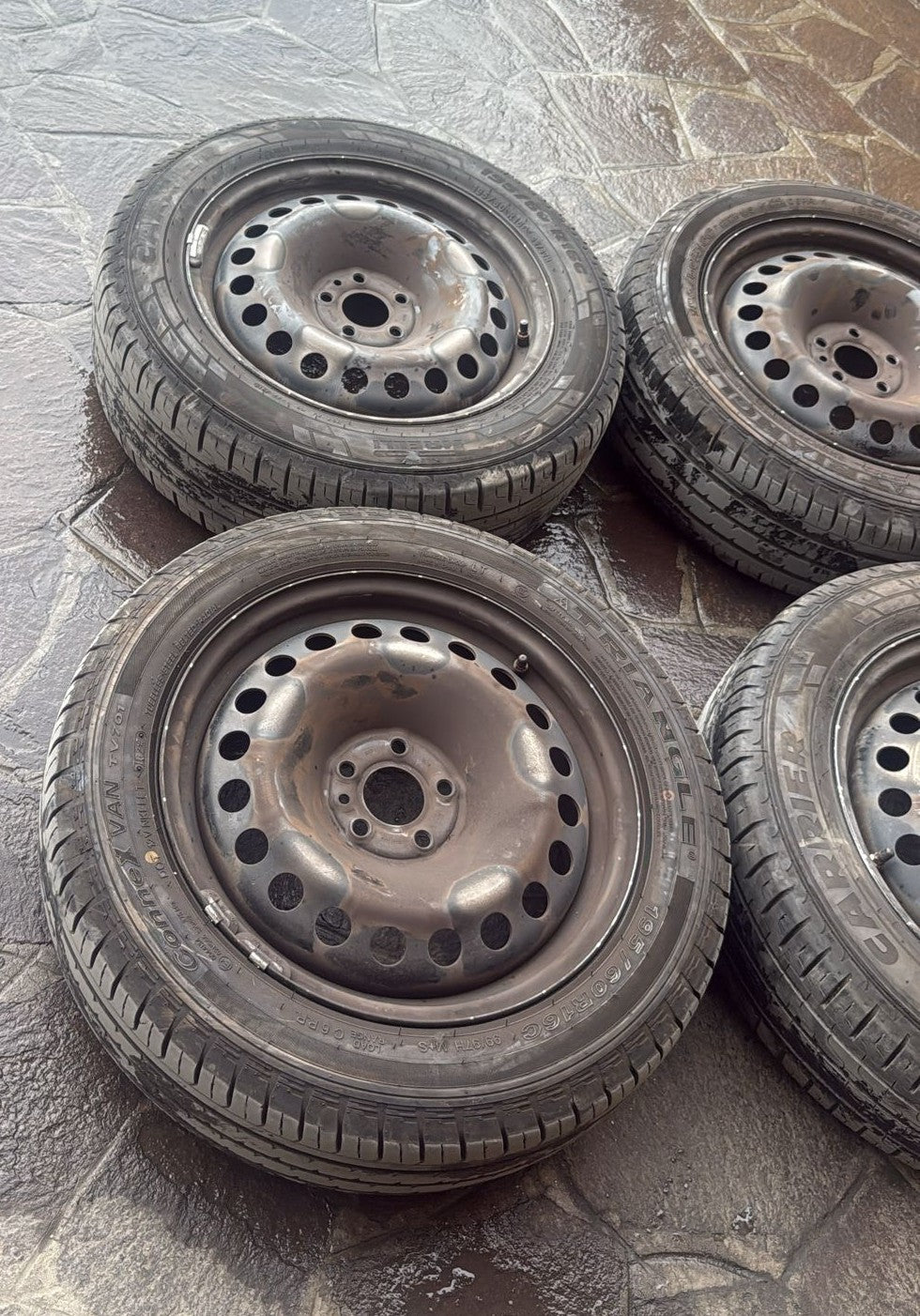 CERCHI IN FERRO FIAT DOBLO (2009-2022) MISURA: 195/60R16