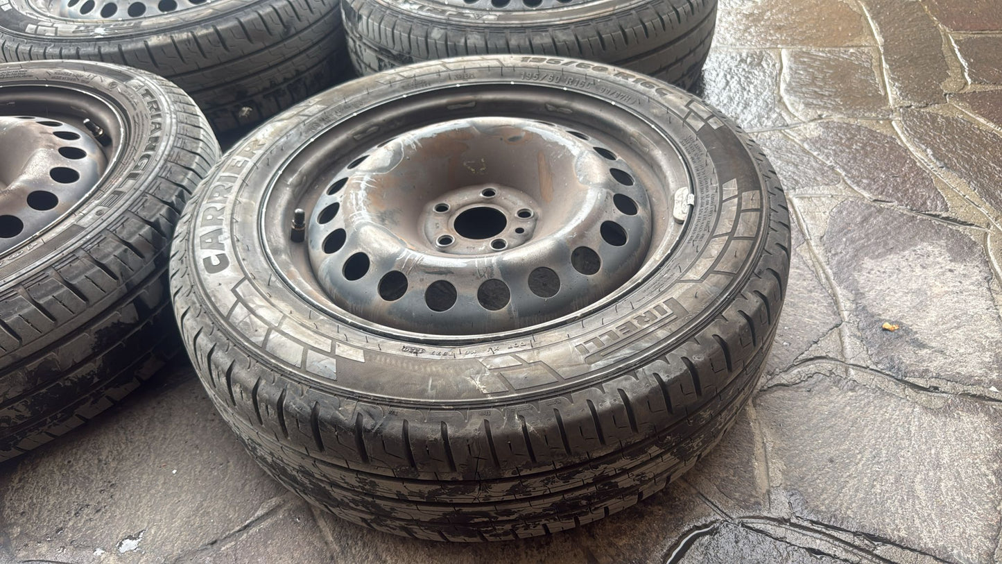 CERCHI IN FERRO FIAT DOBLO (2009-2022) MISURA: 195/60R16