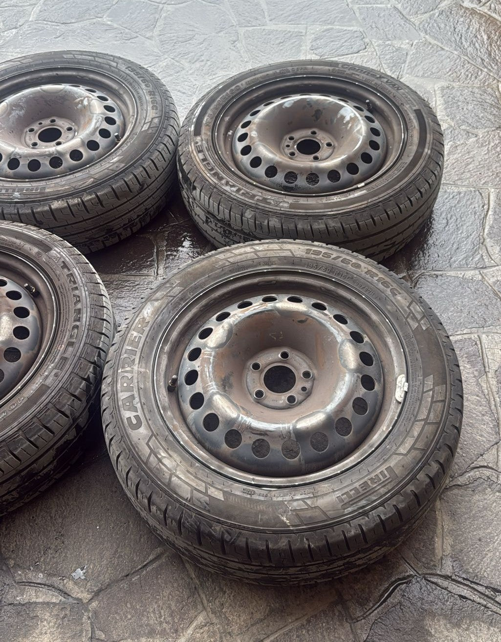 CERCHI IN FERRO FIAT DOBLO (2009-2022) MISURA: 195/60R16