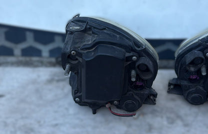 COPPIA FANALI FARI ANTERIORI XENON FIAT 500 ABARTH 2010 ORIGINALI USATI