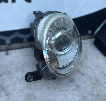 FARO FANALE ANTERIORE SINISTRO XENON FIAT 500 ABARTH 2010 ORIGINALE USATO