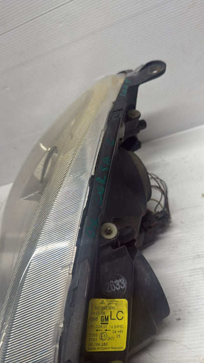 FARO FANALE ANTERIORE DESTRO ALOGENO OPEL CORSA C CODICE:1307022300