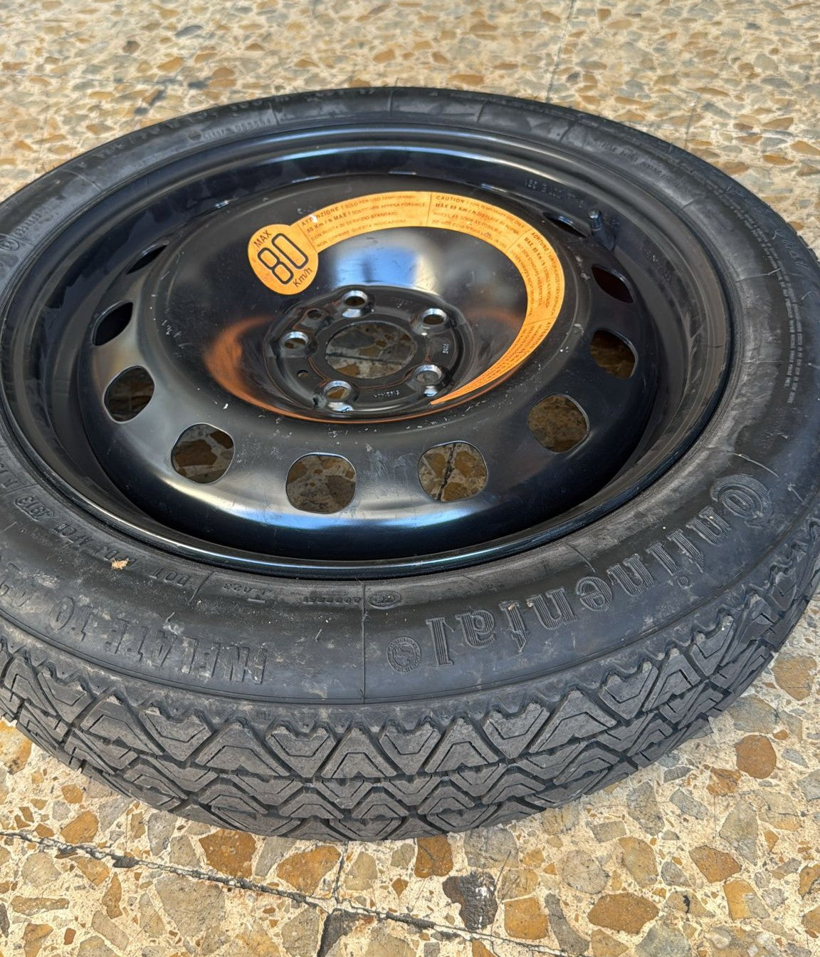 KIT COMPLETO RUOTINO DI SCORTA FIAT 500L MISURA:T135\70R16