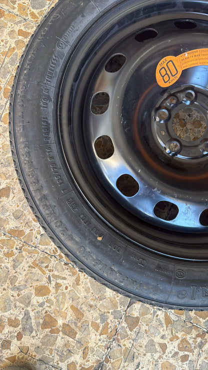 KIT COMPLETO RUOTINO DI SCORTA FIAT 500L MISURA:T135\70R16