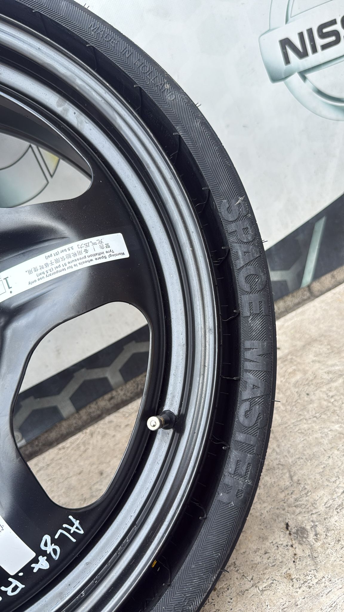 RUOTINO DI SCORTA GONFIABILE ALFA ROMEO STELVIO 195\75\18 COD: 6.00BX18H2