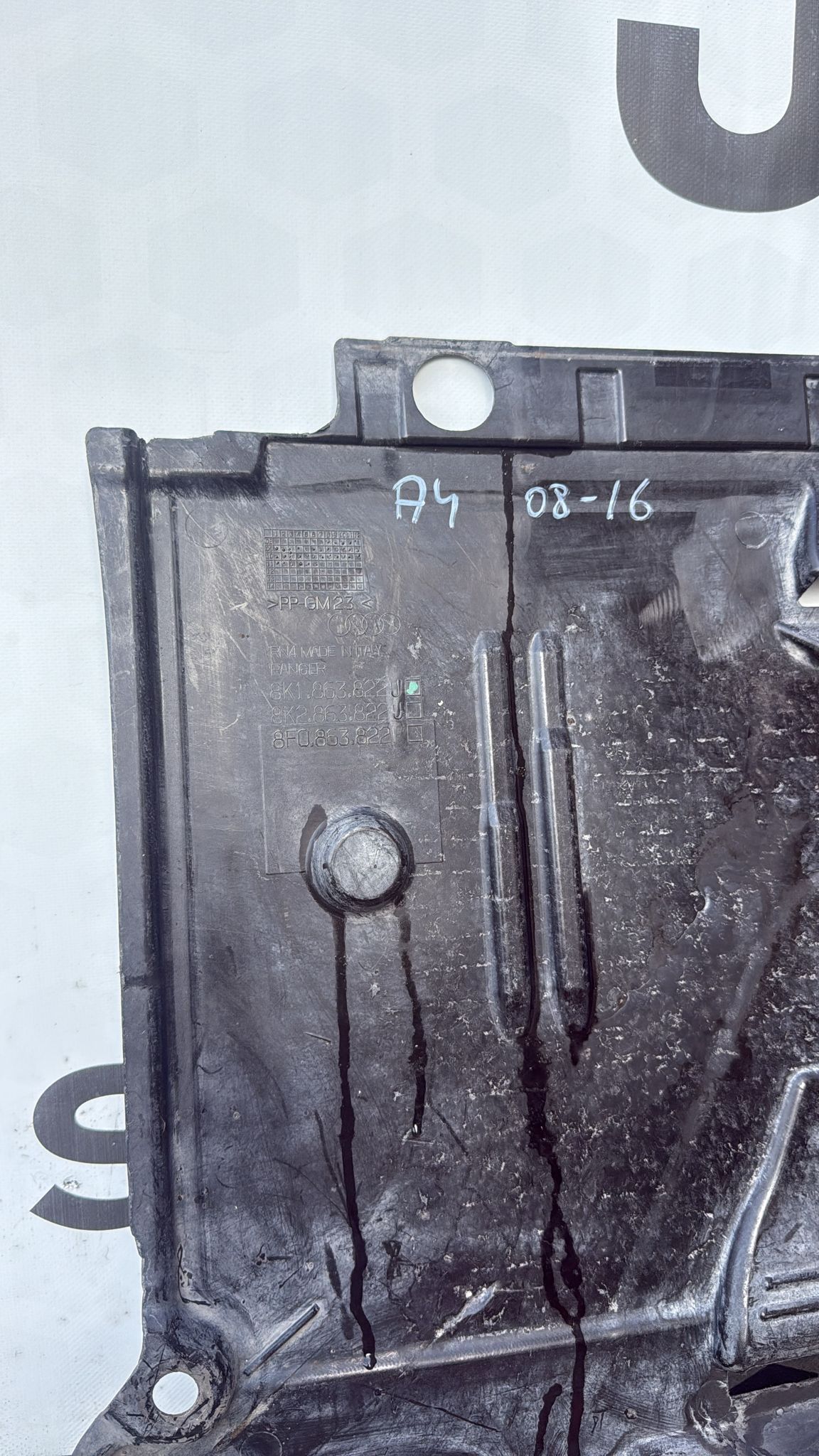 PROTEZIONE INFERIORE DEL CAMBIO AUDI A4 2008-2016 COD: 8K1863822J ;8K2863822J