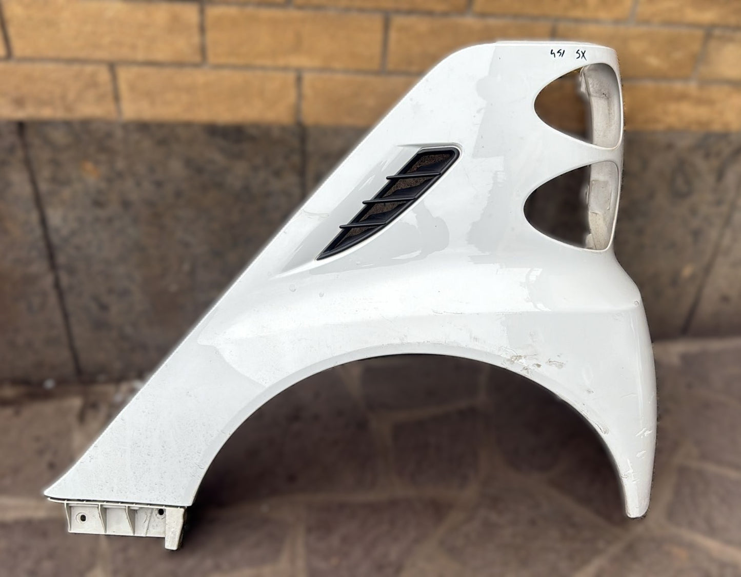 PARAFANGO POSTERIORE SINISTRO BIANCO SMART 451 2009-2015 COD: A4518820101 2