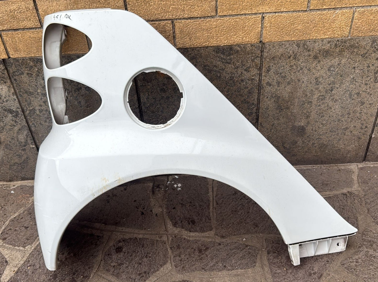 PARAFANGO POSTERIORE DESTRO BIANCO SMART 451 2009-2015 COD: A4518820201 2