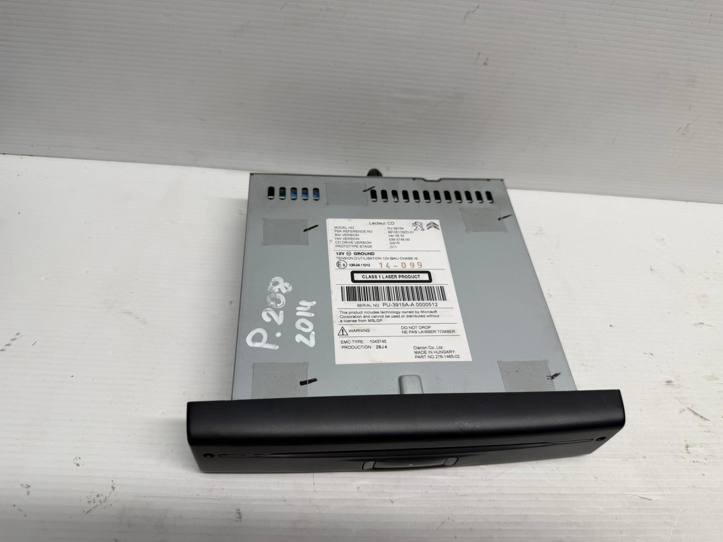 AUTORADIO PEUGEOT 208 2012-2015 CODICE: 98105176ZD